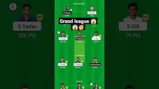 dream11 grand league team!  #dream11 #india #fantasy #predictions