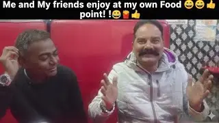Me and My friends enjoy at my own food point😆😆🍔🍟. #food #carol #christmasvideo #christmas 