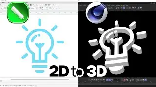 ❤ GUIDE: How to convert a CorelDraw logo into 3D logo in Cinema4D? | Full Guide