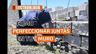 C&oacute;mo pegar bloques de hormig&oacute;n. Block cara de piedra