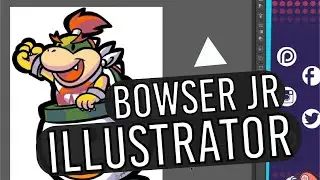 PAPER BOWSER JR - Illustrator Speedart