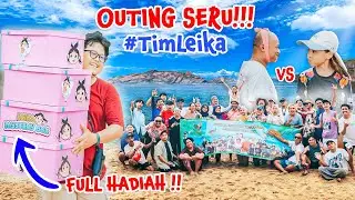 OUTING 1 KANTOR!! Tim Leika main games di pantai 😍✨