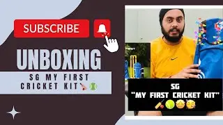 SG My First Cricket Kit Unboxing | Best Starter Kit 2025 #sgcricket #youtube