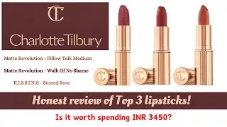 Charlotte Tilbury Review | Matt Revolution - Pillow Talk Medium & Walk of No Shame | Stoned Rose