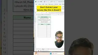 Don't Extract Values in Excel‼️Instead Use Amazing Function #excel #exceltips #exceltutorial #shorts