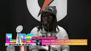 Patriot players talk about Drake Maye's growth in Year 2 | Super Bowl LX Opening Night
