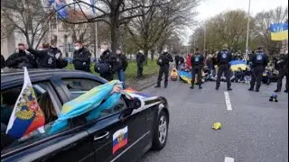 Tausende protestieren gegen prorussische Autokorsos