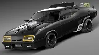 3D Model Ford Falcon 1973 MadMax Interceptor at 3DExport.com