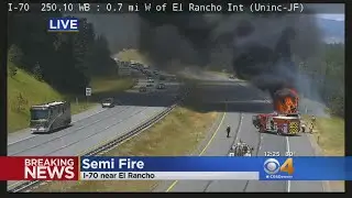 Semi Catches Fire On I-70, Causing Shutdown