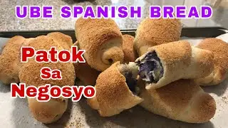How To Make UBE SPANISH BREAD | Very Soft and Tasty | Panlasang Pinoy