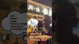 What is a 💲3 vegan restaurant in China like? #studyinchina #studyabroad #china #vegan