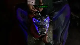 Bajaj Ns 200 bike rgb DRL light fitting video