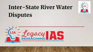 Inter State River Water Disputes