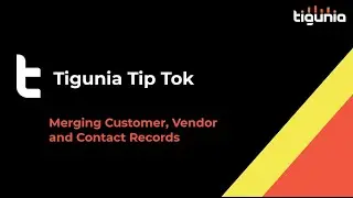 Merging Customer, Vendor, and Contact Records in Microsoft D365 Business Central - Tigunia TipTok