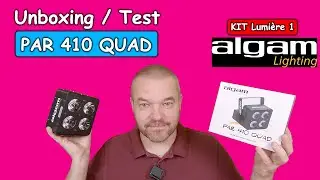 UNBOXING TEST - PAR 410 QUAD ALGAM LIGHTING - Projet KIT 1