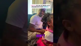 Blueface's reaction when his daughter smacks him #blueface #shorts #pinkface