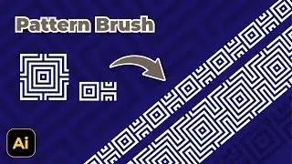Try this, Simple Brush Pattern design in Illustrator