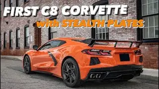 FIRST CORVETTE C8 with the Stealth Plate Curtains