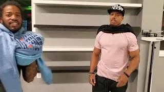 Cornell  and Chris hit a quick pose down