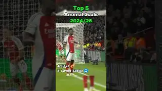 Top 5 Arsenal Goals!😱 #arsenal #premierleague #football #declanrice #saka
