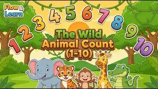 The Wild Animal Count (1-10) | Flow & Learn