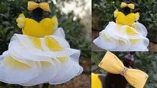 EP 10: DIY Baby Frock Cutting And Stitching ||Ball Gown Making || 2 Years Baby Frocks