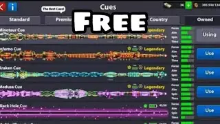 8 Ball Pool || Unlocked all Legendary cues trick || 100% Working 2018