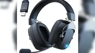 A must-have product!&nbsp;Wireless Gaming Headset with Detachable Noise Cancelling Microphone,2.4G Blue