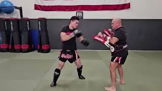 Basic but effective combination&hellip;Jab - Cross - Lead Hook - Low Leg Kick!!