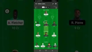 Read description BGR vs. DVE vincy premier league #dream11 #fantasy #cricket