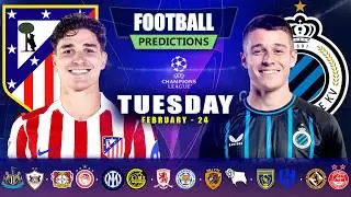 Football Predictions Today 24 February | Possible Scores, Corners & Cards | Golden Picks Plus