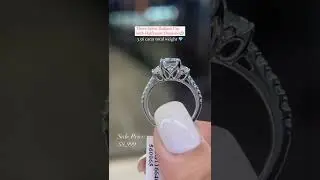 Radiant cut diamond engagement ring - Briobella || latest diamond engagement rings designs 2022