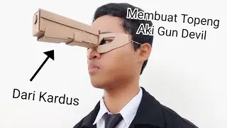 Membuat Topeng Aki Gun Devil dari Kardus | Anime Chainsaw Man