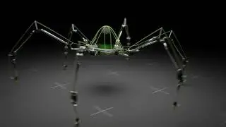 Mechanical Spider in Blender 🕷️ &ndash; Result from Polyfjord Tutorial