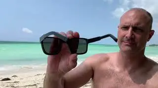 Wiley X Trek sunglasses review at Fortune Beach, Bahamas Banana Bay