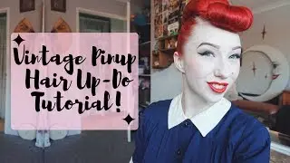 Vintage Pinup Hair Up-Do Tutorial with Miss Lady Lace!