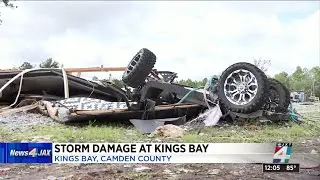 Tornado leaves wake of wrecked RVs in Kings Bay