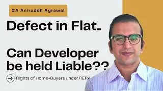 Real Estate Builder is responsible for defects found later in your Apartment/Flat.