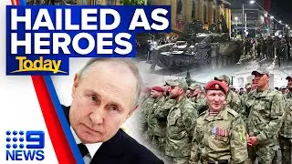 Putin hails military for preventing &lsquo;civil war&rsquo; as Prigozhin arrives in Belarus | 9 News Australia