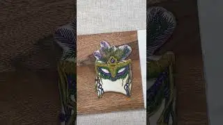 Mardi Gras Mask turned into a cookie!!