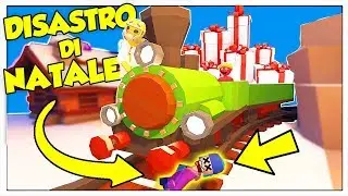 INVESTITO DAL TRENO DEI REGALI DI BABBO NATALE! - Human Fall Flat ITA