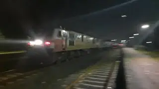 [4K] INSANE honking 11704 Dr.Ambedkar Nagar-Rewa Express with TKD WAP-7 exterminating Rau at 110Kmph