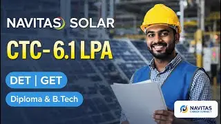 Navitas Solar Freshers Hiring 2025 | Diploma & B.Tech Engineer Trainee Jobs | All branch eligible