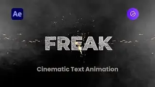Cinematic Text Animation using #aftereffects without using any third party plugin