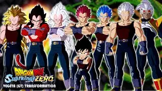 Вегета (GT) Все формы и трансформации (официальные и модификации) — DRAGON BALL: Sparking! ZERO