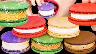 ASMR MACARONS 마카롱 먹방 DESSERTS MUKBANG EATING SOUNDS 咀嚼音 マカロン | ZOEY ASMR