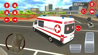 Mobil Ambulance Panjang Membawa Korban Kecelaka'an - Mobil Balap Truk Simulator Android Gameplay