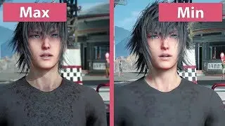 [4K] Final Fantasy XV &ndash; PC Min vs. Max Graphics Comparison & Frame Rate Test