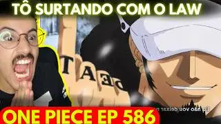LAW VS TASHIGI E SMOKER! ONE PIECE REACT Ep.586 #animes