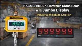 HSCo CRHJD2K Electronic Crane Scale with Jumbo Display | Industrial Weighing Solution